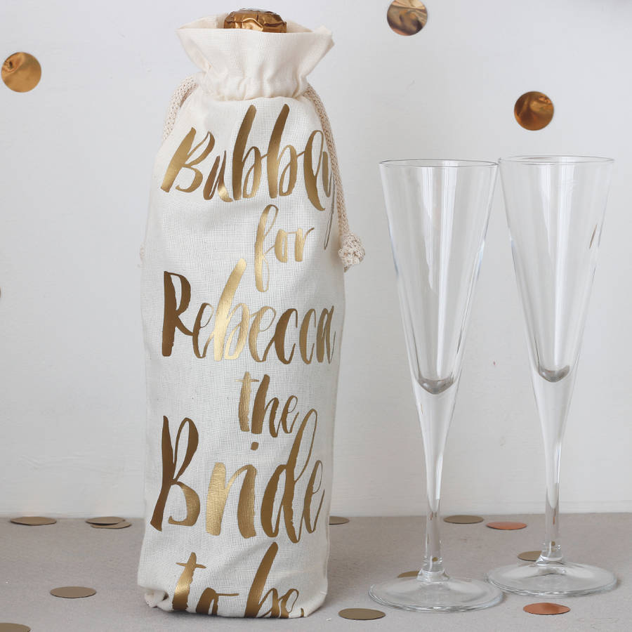 Personalised Contemporary Hen Party Bottle Bag By Livi & Belle