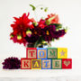 Personalised Baby Blue Keepsake Blocks, thumbnail 3 of 6