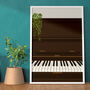 Piano Keys Print | Instrument Music Poster, thumbnail 2 of 9