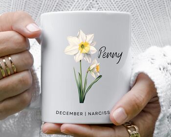 Ceramic Birth Flower Mug, 6 of 12