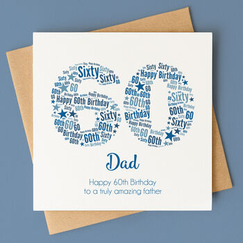 Personalised 60th Birthday Card For Him, 3 of 5