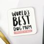 Personalised World's Best Dog Mum Coaster, thumbnail 1 of 2