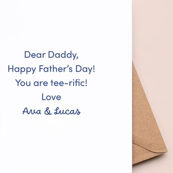 Personalised Golf Father's Day Card, 5 of 6