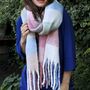 Soft Chunky Wool Scarf And Hot Water Bottle Gift Set, thumbnail 5 of 9