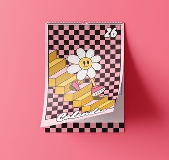 2026 Daisy Checkerboard Calendar, 4 of 5