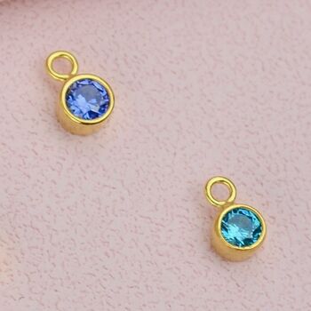 Gold Plated Birthstone Charms, 3 of 6