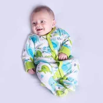 Baby Sleep Suit In Organic Cotton, 4 of 9