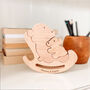 Personalised Wooden Mum And Child Bear Sculpture, thumbnail 2 of 4