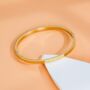 Minimalist Gold Polaris Guiding Heart Bangle Bracelet, thumbnail 5 of 10