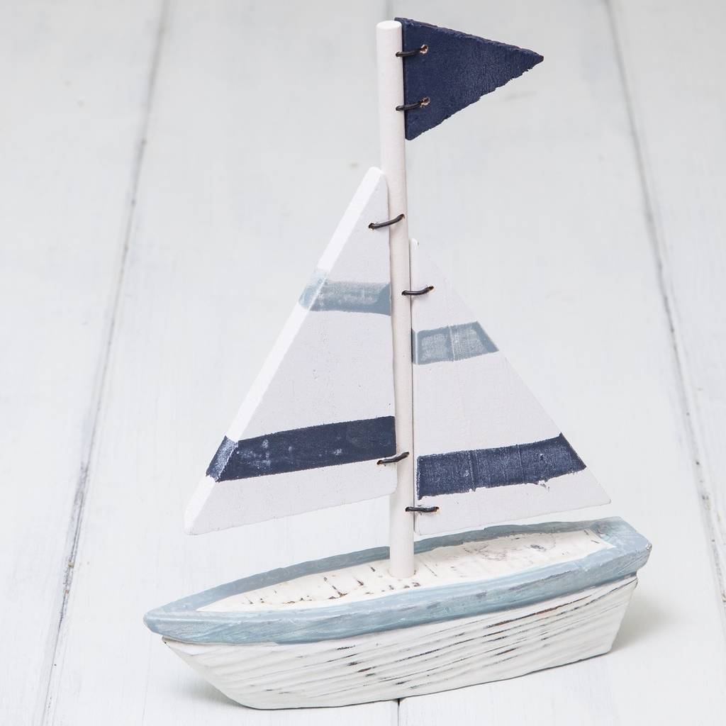 Nautical Wooden Sailing Boat Ornaments By British and Bespoke ...