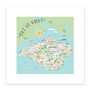 Map Of The Isle Of Wight Print By Hilary Yafai, thumbnail 3 of 8