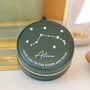 Personalised Star Sign Birthday Round Jewellery Case, thumbnail 3 of 10