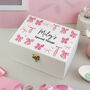 Personalised Bow Storage Box For Girl, thumbnail 1 of 4