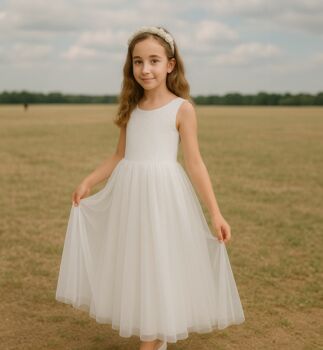 Honey In Ivory ~ Flower Girl Dress Or Party Girl Dress, 3 of 6