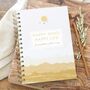 Sunset Yellow Happy Mind Happy Life Positivity Planner, thumbnail 1 of 9