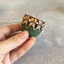 Stoneware Egg Cups Set In Forest Green Colour, thumbnail 2 of 5