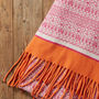 Knitted Fair Isle Blanket Wrap Ladies Scarf, thumbnail 4 of 12