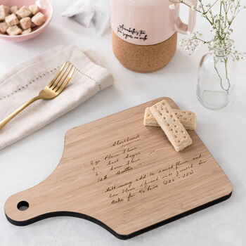 Personalised Handwriting Recipe Chopping Board For Her, 2 of 3