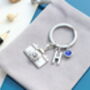 Personalised Camera Keyring Photographer Gift. Travel Keyring, thumbnail 4 of 9