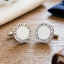 Best Man Round Cufflinks, thumbnail 3 of 10