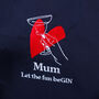 Personalised Mums Gin Love Heart Apron Gift For Her, thumbnail 2 of 2