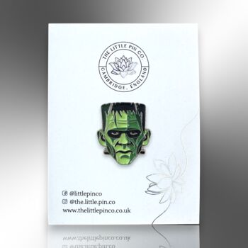 Frankenstein Monster Enamel Pin Badge, Movie And Book Gifts For Kids, 5 of 8