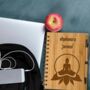 Personalised Eco Bamboo Yoga Pose Notebook, thumbnail 4 of 6