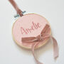 Pink Girls Name Sign Personalised New Baby Gift, thumbnail 4 of 5