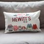 Personalised Printed Christmas Family Jumper Rectangular Cushion, thumbnail 4 of 6