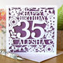 Personalised Age And Name Afternoon Tea Birthday Card, thumbnail 2 of 3