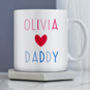 Daddy's Girl Personalised Mug, thumbnail 1 of 3