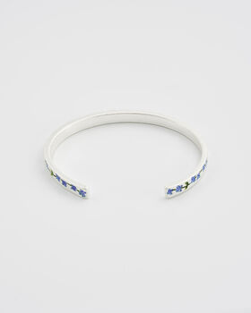 Silver Forget Me Not Bangle, 4 of 9
