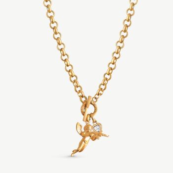Angel Cherub Pendant Necklace, 6 of 10