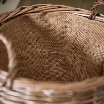 Set Of Two Delphi Wicker Log Storage Baskets, 5 of 5