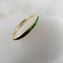 Pop Of Colour Green Enamel Ring, thumbnail 1 of 6