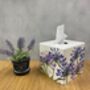 Wooden Agapanthus Tissue Box Cover, thumbnail 1 of 5