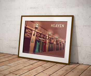 Heaven Nightclub London Travel Poster Art Print, 5 of 8