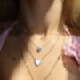 Silver Iconic Crystal Heart Necklace, thumbnail 3 of 3