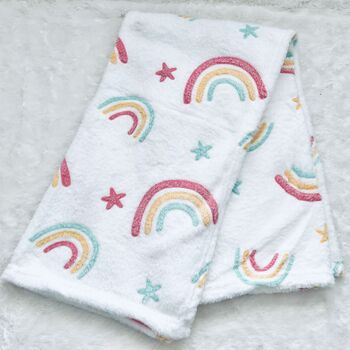 Rainbow Baby Blanket | New Baby Gift, 3 of 3