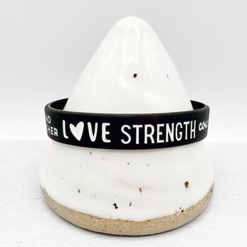Zebra Awareness Ribbon Bracelet Wristband, 5 of 9
