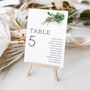 Christmas Wedding Table Plan Cards, thumbnail 3 of 7