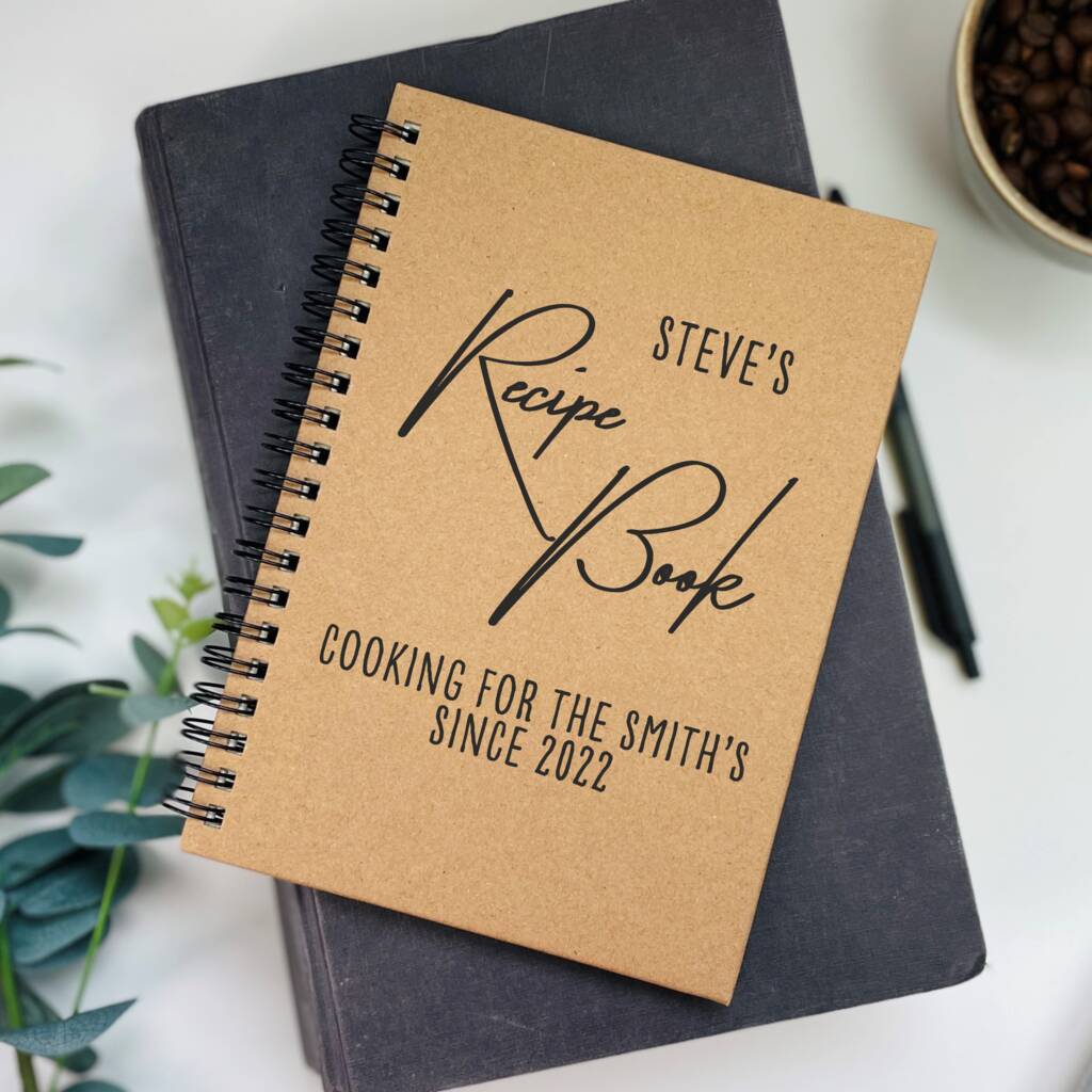 Personalised Recipe Notebook By The Alphabet Gift Shop ...