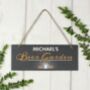 Personalised 'Beer Garden' Hanging Slate Sign, thumbnail 2 of 2