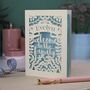 Personalised Papercut Adoption Card, thumbnail 2 of 5