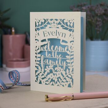 Personalised Papercut Adoption Card, 2 of 5