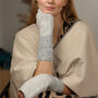 Bouclé Cuff Shimmer Fingerless Gloves – Three Colourways, thumbnail 11 of 12