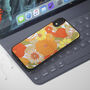 Vintage 1970's Orange Floral Pattern iPhone Case, thumbnail 2 of 3