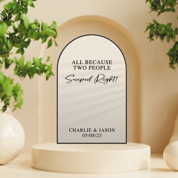 Personalised Online Dating Wedding Sticker – Swiped Right, 3 of 8