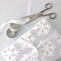 Snowflake Christmas Wrapping Paper Set, thumbnail 3 of 7