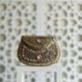 Shiraz Mini Kundan Pink And Gold Clutch, thumbnail 7 of 9